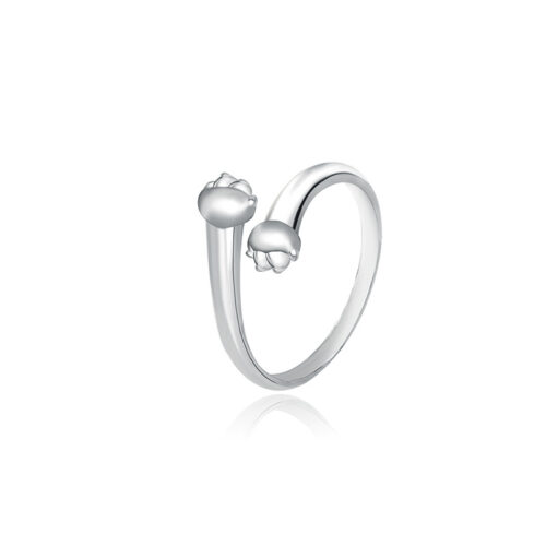 Bague Couple Chat Argent