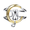 Bague Argent & Or Ajustable