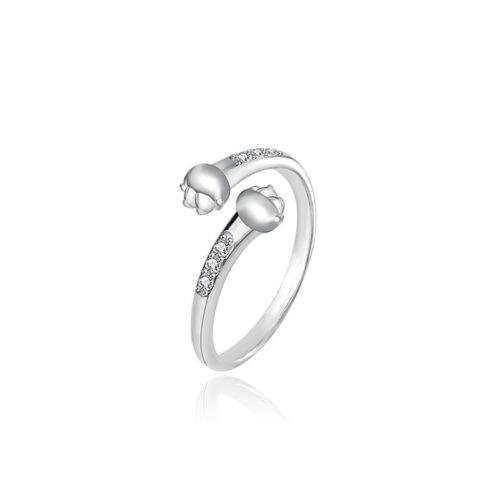 Bague Couple Chat Argent