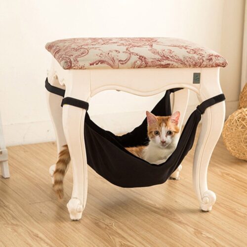 Hamac pour chat sous Chaise