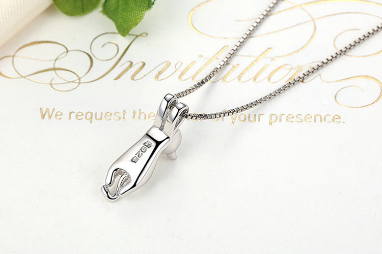 Collier Chat Chasseur Argent
