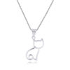 Collier Chat en Argent S925 Korean