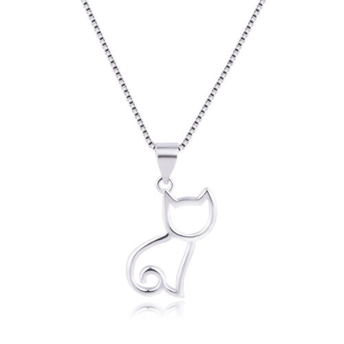 Collier Chat en Argent S925 Korean