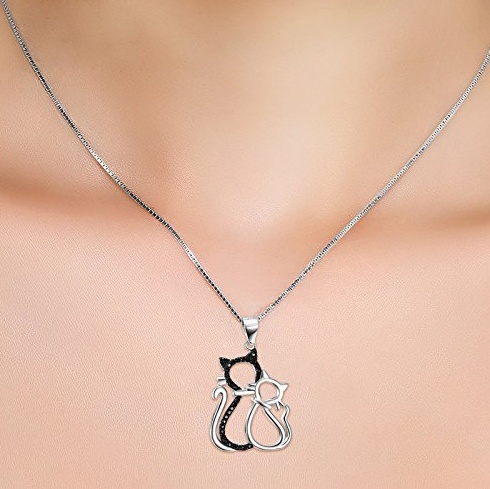 Collier Black & white Cat
