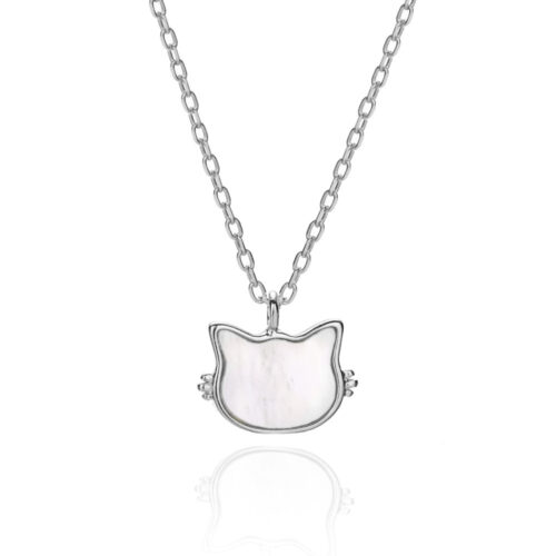COLLIER ARGENT S925 CHAT MIGNON