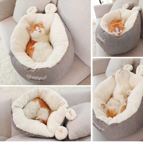 PANIER POUR CHAT CHAUFFANT DOUX