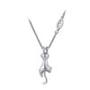 Collier Chat Fish Argent