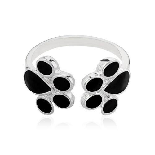 Bague Patte Chat Double Ajustable