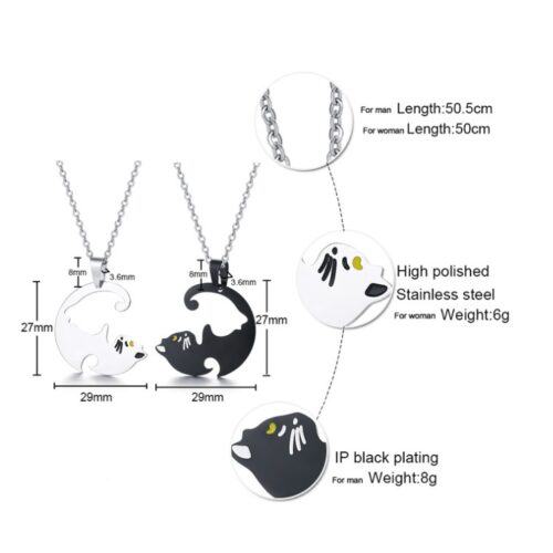 Collier Love Cat Couple