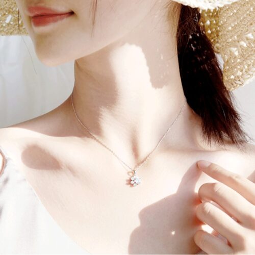 Collier Pate de Chat Argent
