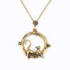 COLLIER À LOUPE CHAT VINTAGE
