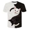 T-shirt Yin Yang Couple 3D Digital impression
