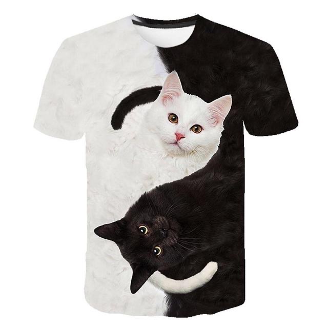 T-shirt Yin Yang Couple 3D Digital impression