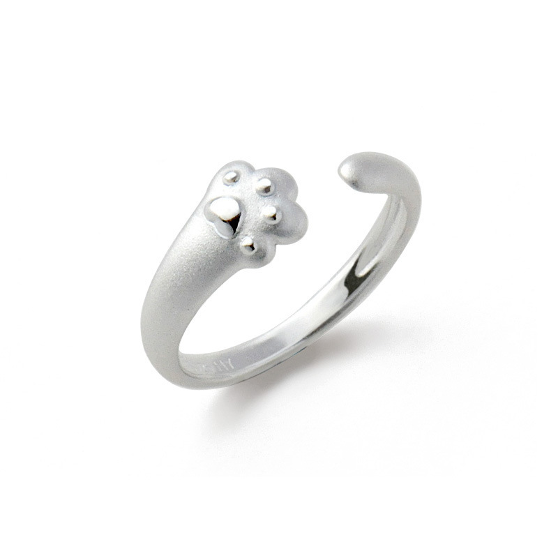 Bague patte de Chat simple Ajustable