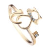 Bague Strass chat mignon