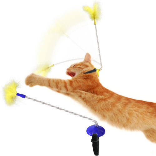 BÂTON DE CHAT DRÔLE À PLUME DE SOULAGEMENT