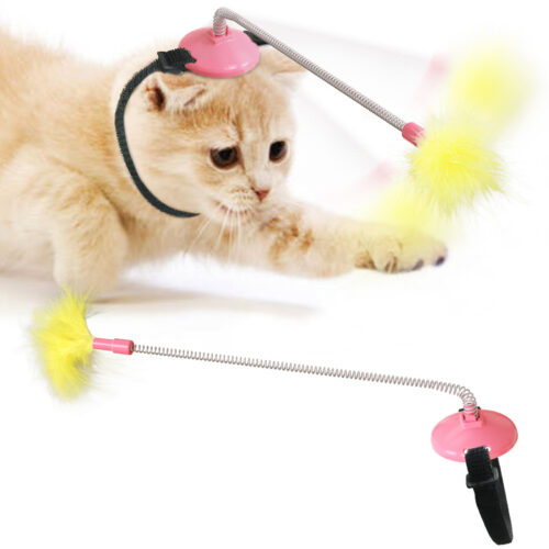 BÂTON DE CHAT DRÔLE À PLUME DE SOULAGEMENT