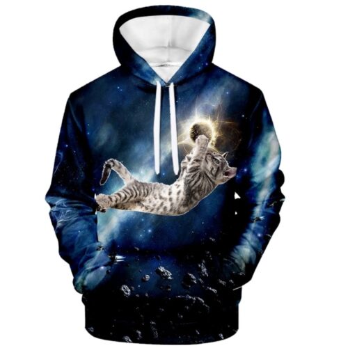 SWEAT-SHIRT À CAPUCHE CHAT MIGNON UNISEXE