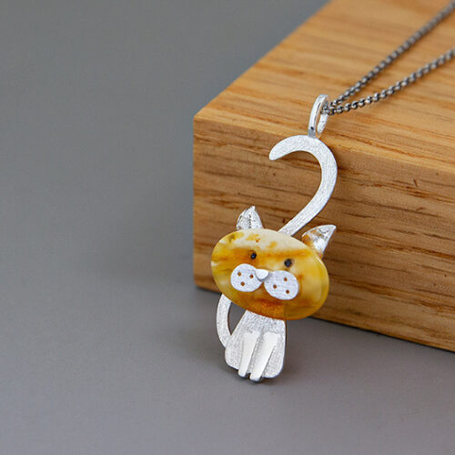 Collier I Am A Cat S925