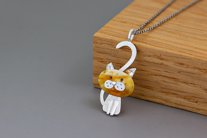Collier I Am A Cat S925