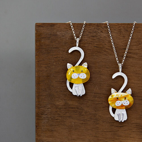 Collier I Am A Cat S925