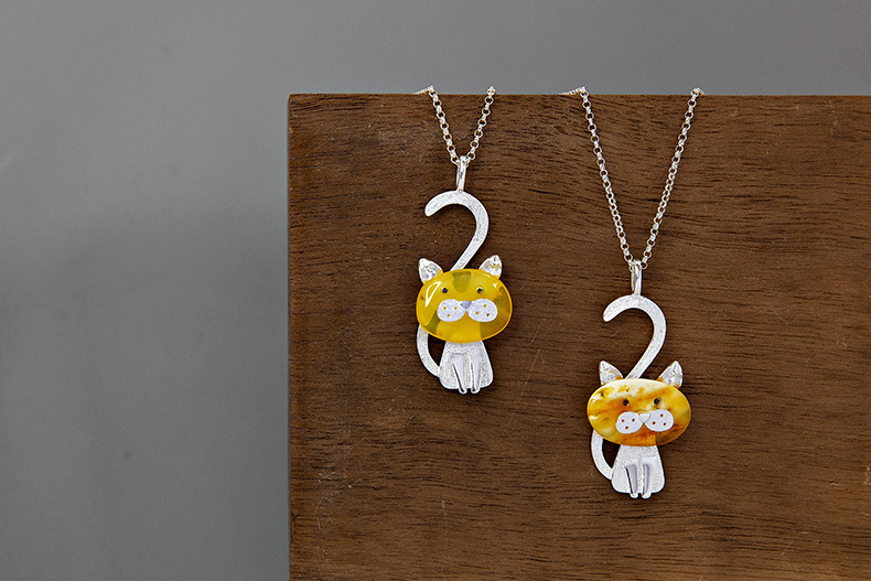 Collier I Am A Cat S925
