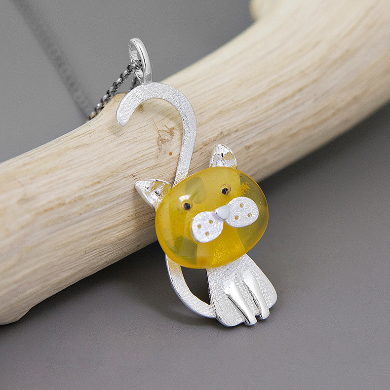 Collier I Am A Cat S925