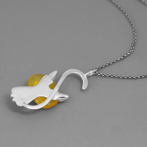 Collier I Am A Cat S925