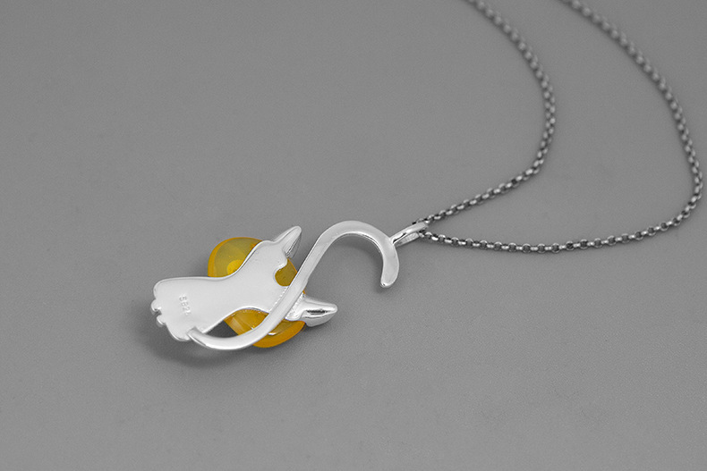 Collier I Am A Cat S925