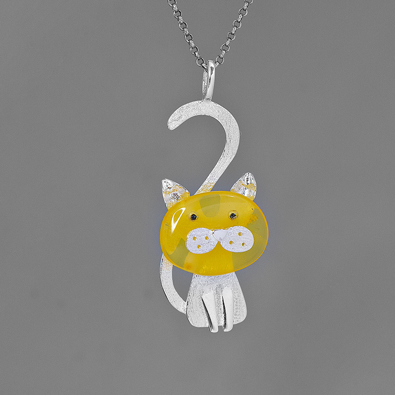 Collier I Am A Cat S925