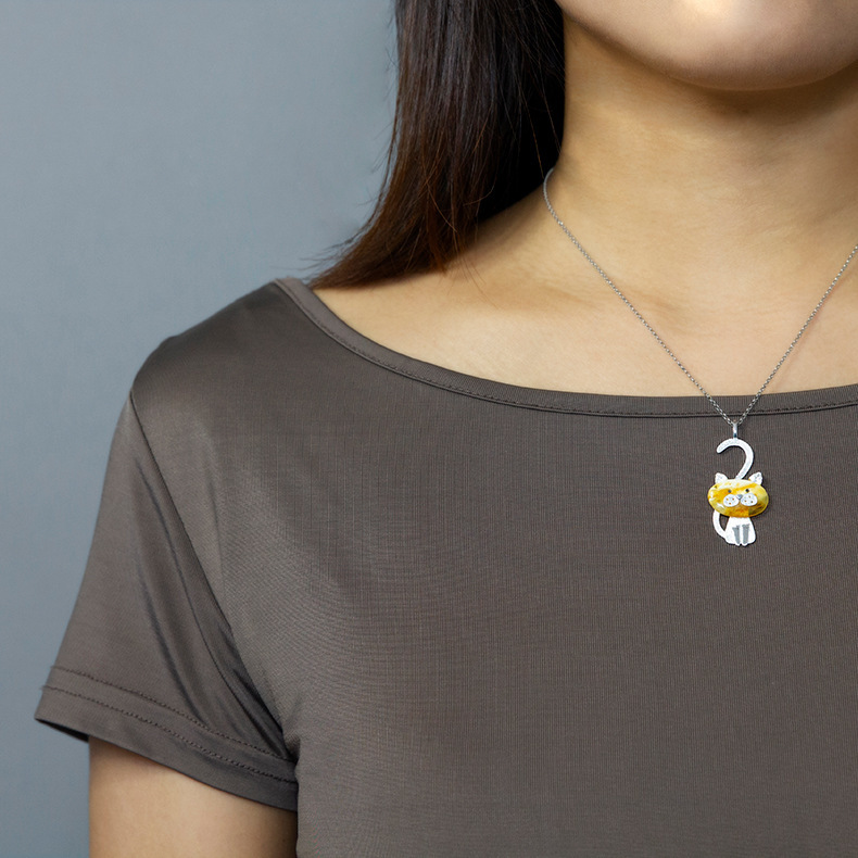 Collier I Am A Cat S925