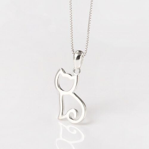 Collier Chat en Argent S925 Korean