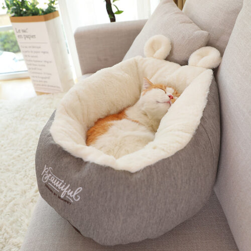 PANIER POUR CHAT CHAUFFANT DOUX