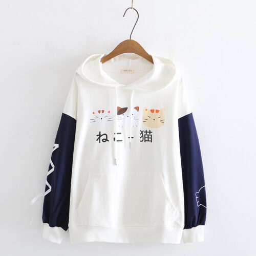 PULL-OVER IMPRIMÉ CHAT POUR FEMMES