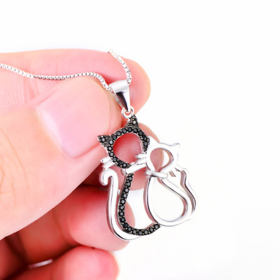 Collier Black & white Cat