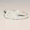 Bague simple chat mignon Argent