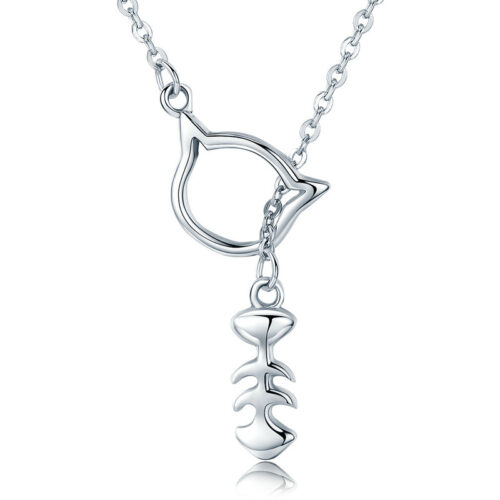 COLLIER CHAT & ARÊTE DE POISSON