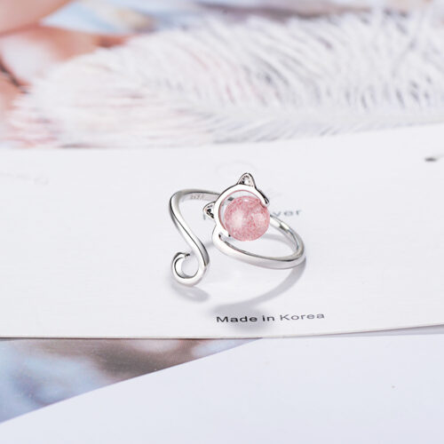 Alternative view of Bague Chat Coréen Argent