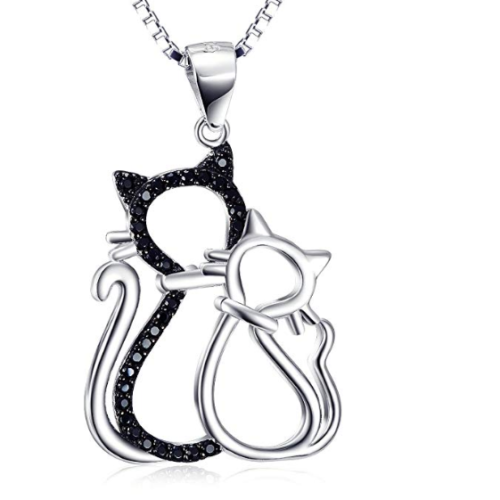 Collier Black & white Cat