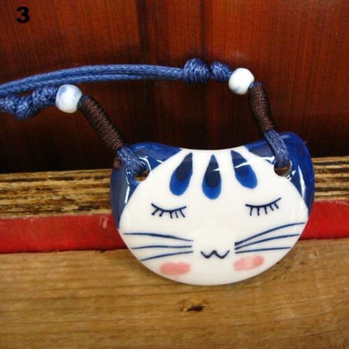 Collier Chat Ceramique