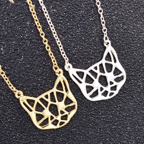 Collier tête de chat creuse