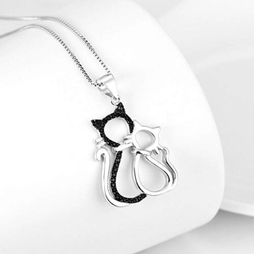 Collier Black & white Cat