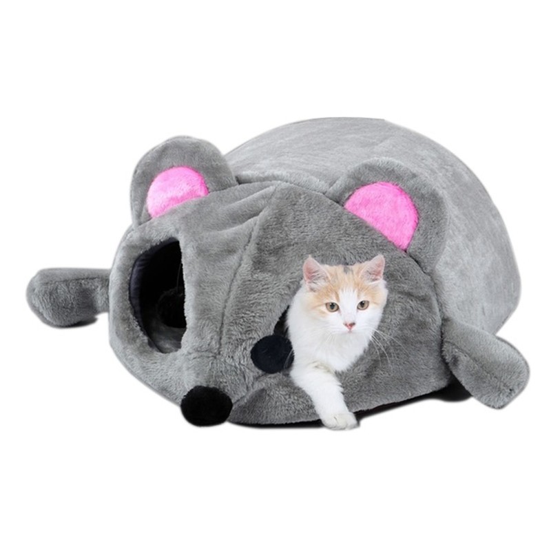 PANNIER CHAT EN FORME DE SOURIS 2 EN 1