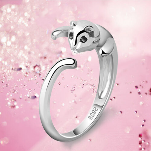 Bague Argent Queue Chat