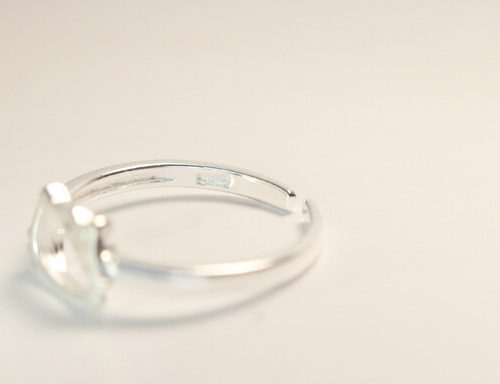Bague simple chat mignon Argent