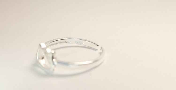 Bague simple chat mignon Argent