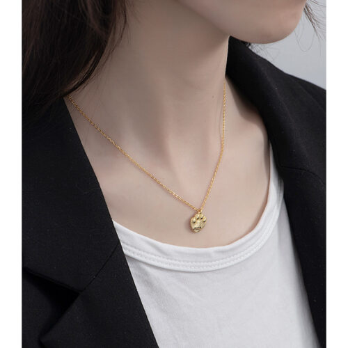Collier patte de chat en Argent