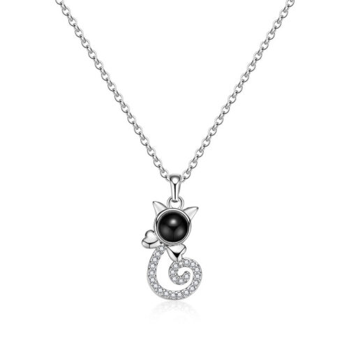 Collier Loupe Chat Cuivre