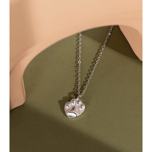 Collier patte de chat en Argent