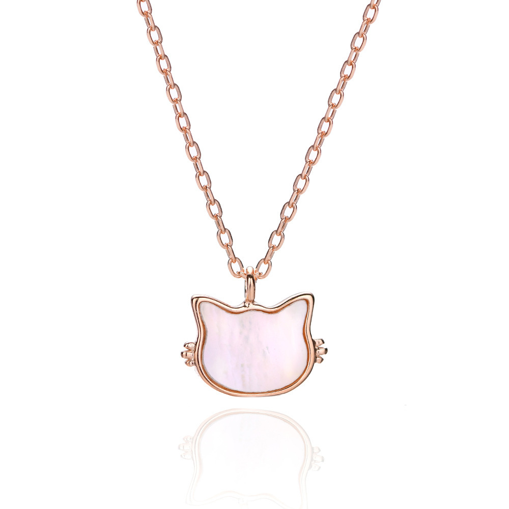 COLLIER ARGENT S925 CHAT MIGNON